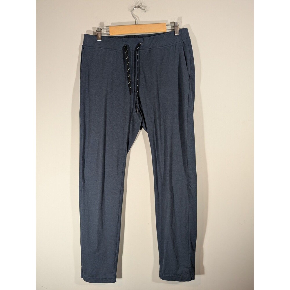 Dunning Mens Sz M Golf Joggers Pants Navy Convertible Drawstring Stretch Lounge